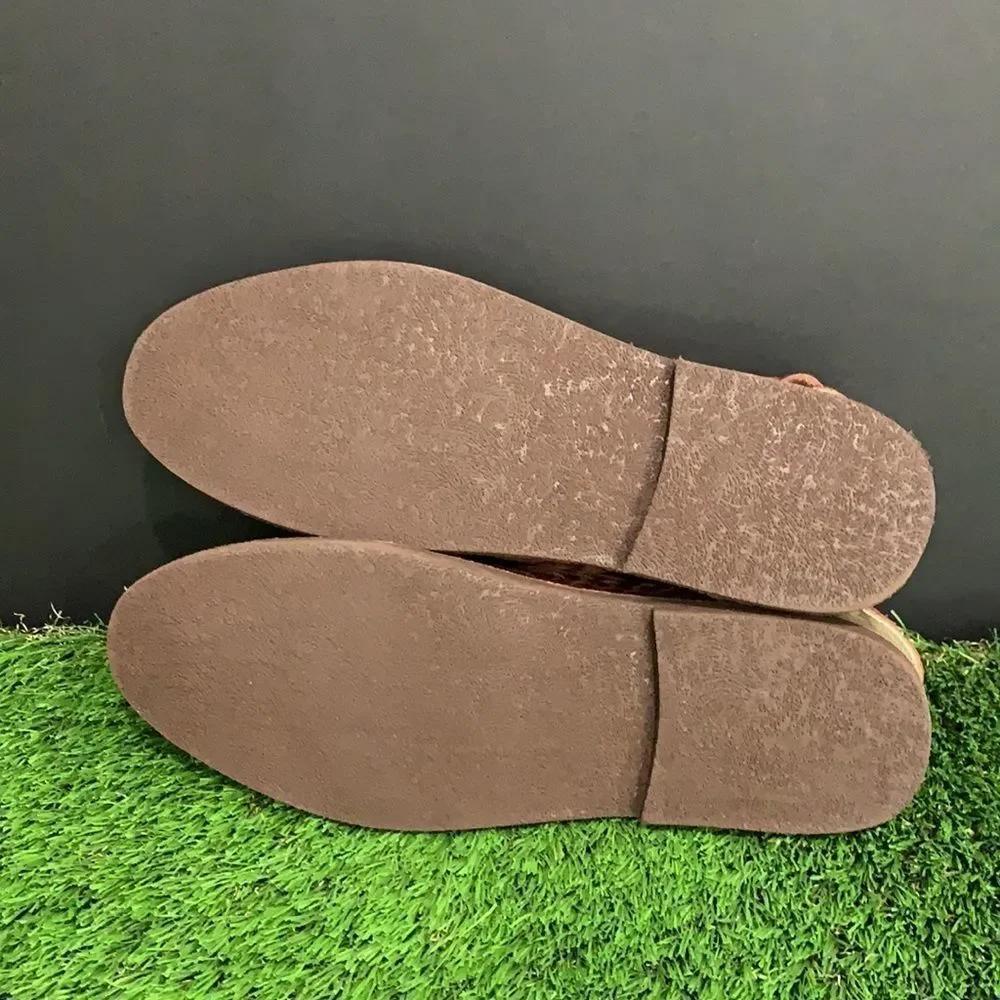Chamula Open Toe GDL Huaraches Meg Brown NEW